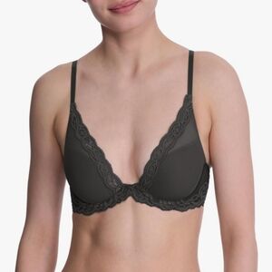 Natori Charcoal Lace Bra